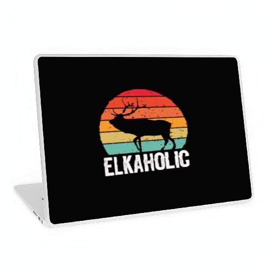 Elk Hunting Elkaholic Hunters Laptop Skins