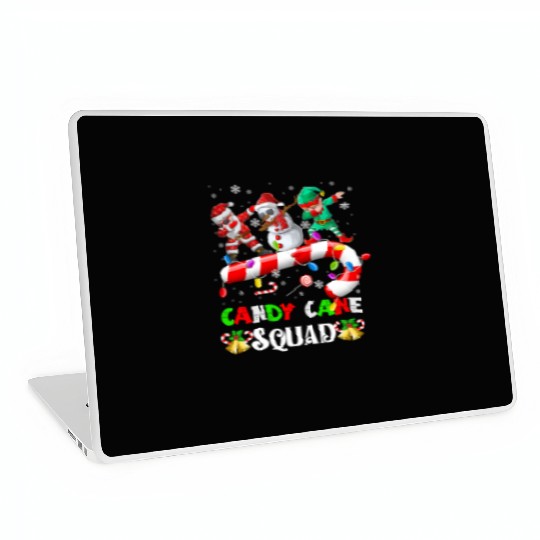 Dabbing Santa Elf Snowman Candy Cane Christmas Laptop Skins