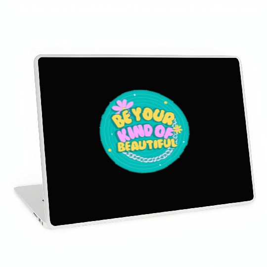Green and Yellow Creative Retro Quotes Laptop Skins