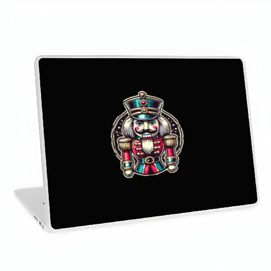 Traditional Nutcracker For Christmas Laptop Skins