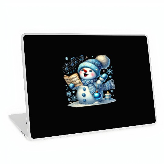 Cute Snowman, Christmas Snowman, Merry Christmas Laptop Skins