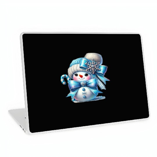 Cute Snowman, Christmas Snowman, Merry Christmas Laptop Skins
