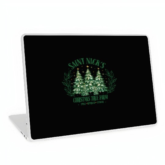 SAINT NICKS CHRISTMAS TREE FARM Laptop Skins