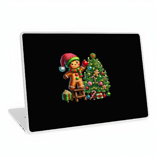 Gingerbread Christmas, Merry Christmas Laptop Skins