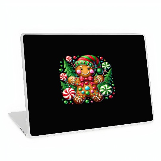 Gingerbread Christmas, Merry Christmas Laptop Skins
