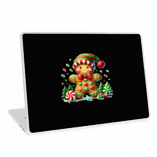 Gingerbread Christmas, Merry Christmas Laptop Skins