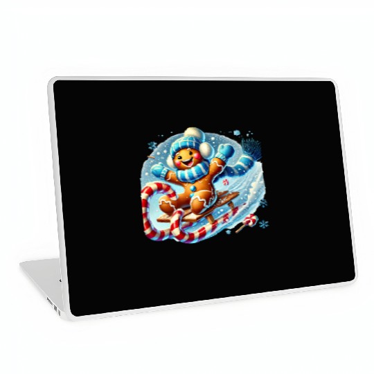 Gingerbread Christmas, Merry Christmas Laptop Skins