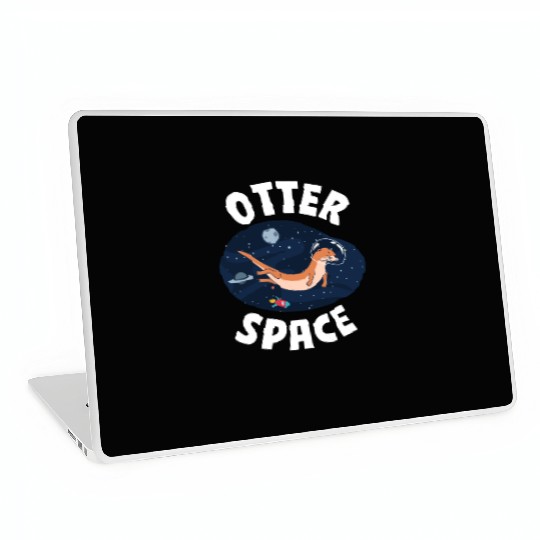 Otter Pun Space Science Astronaut Laptop Skins