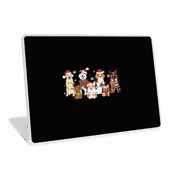 Christmas Dogs Laptop Skins