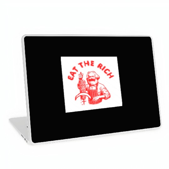 Eat the rich Karl Marx Eat Doner Kebab Rich Laptop Skins