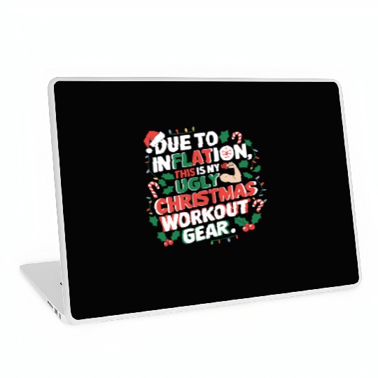 Inflation-Proof Christmas Workout Laptop Skins