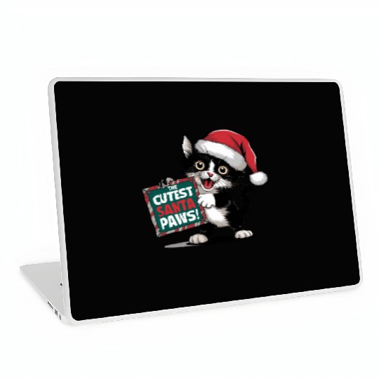 Cutest Santa Paws Laptop Skins