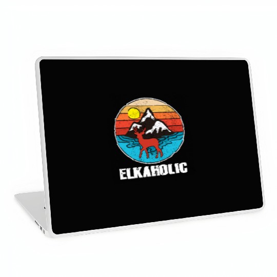 Elk Hunting Elkaholic Hunters Laptop Skins