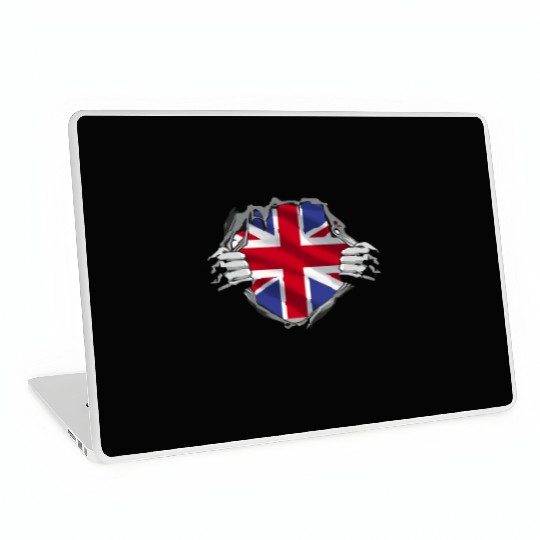 Union Jack Ripped Style UK Pride Laptop Skins