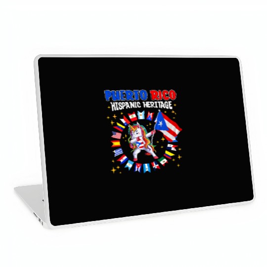 Hispanic Heritage Month Puerto Rico Kids Laptop Skins