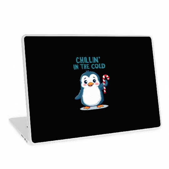 Chillin' Penguin Winter Fun Laptop Skins