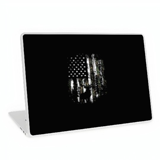 Camo US Flag Deer Elk Buck Camoflage Hunting Laptop Skins