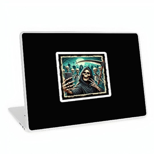 Death Selfie Laptop Skins