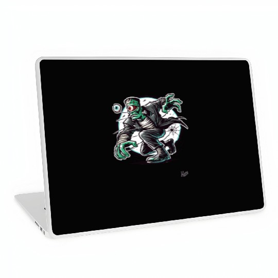 The Green One-Eyed Cyclops Monster Laptop Skins