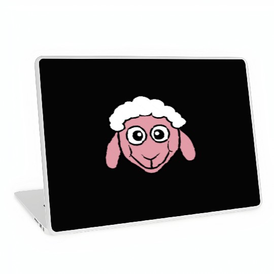 Sheep Face Head Cute Small Baby Lamb Sweet Comic Laptop Skins