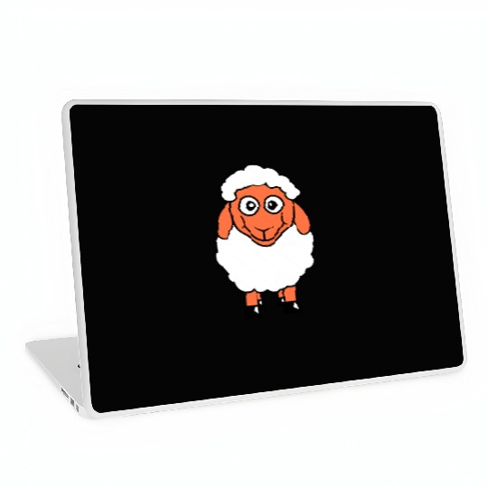 Sheep Baby Standing Cute Lamb Child Cool Comic Fun Laptop Skins