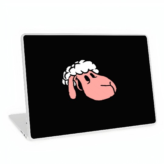 Sheep Face Head Cute Sweet Little Lamb Cool Comic Laptop Skins