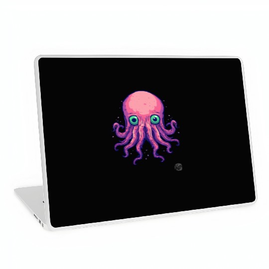 Colorful Cartoon Kraken Octopus Laptop Skins