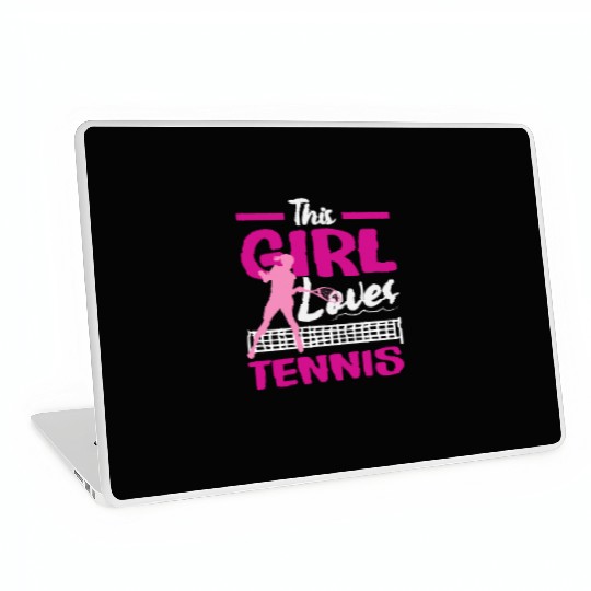 This Girl Loves Tennis Passion Laptop Skins