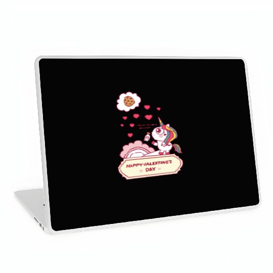 Sweet Unicorn - "You Are The Cookie To My Milk" Laptop Skins