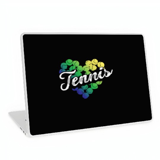 Heart of Tennis Passion Green Balls Laptop Skins