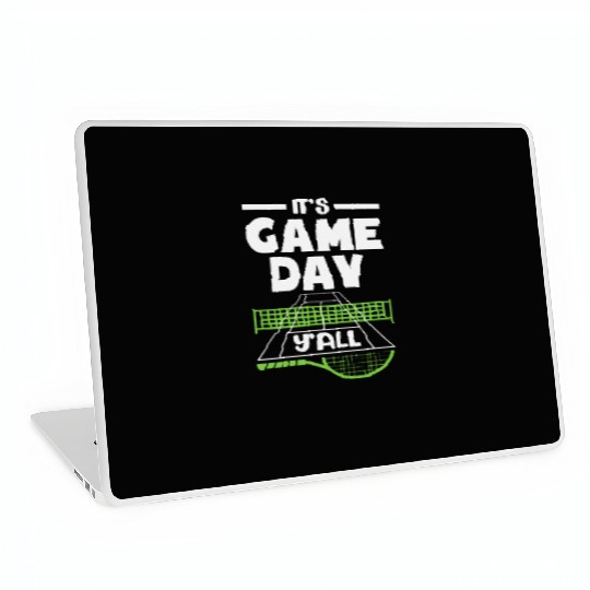 Tennis Game Day Y'all Vibes Laptop Skins