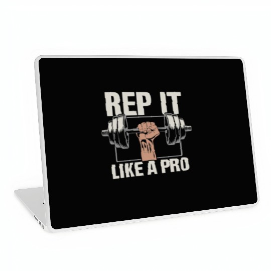 Hammer Curls Bodybuilding Fitness Workout Gym Laptop Skins