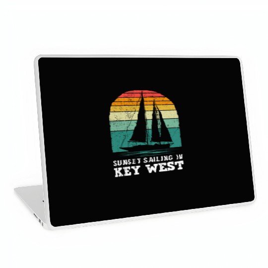 Florida SUNSET SAILING IN KEY-WEST Laptop Skins
