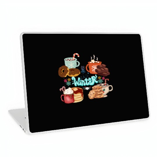 Winter Treats and Warm Beverages Laptop Skins