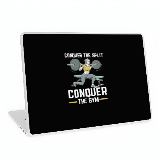 Bulgarian Squat Exercise Fitness Workout Gym Laptop Skins