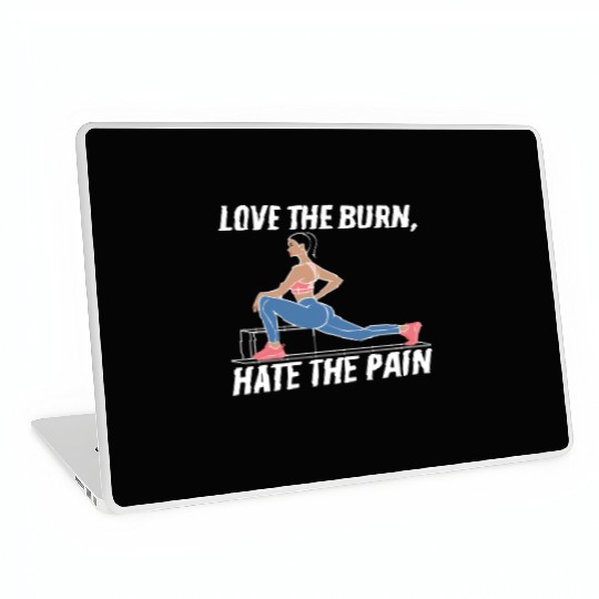 Bulgarian Squat Exercise Fitness Workout Gym Laptop Skins