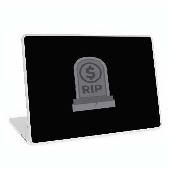 RIP Dollar Coin Bankrupt America Laptop Skins