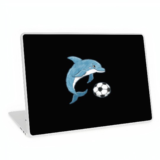 Dolphin and Soccer Ball Laptop Skins