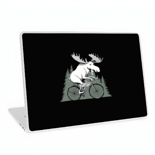 Handmade Moose on Bike Laptop Skins – Unique Unisex