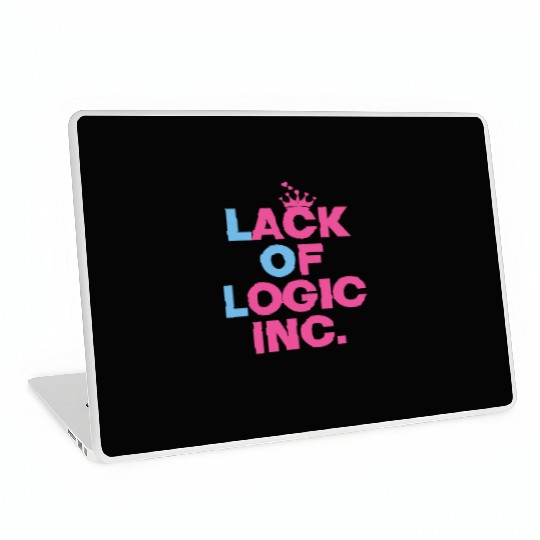 Lack of Logic Inc LOL girlish typography design Laptop Skins