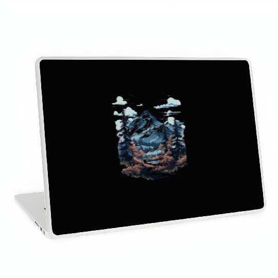 Midnight Mountain Serenity Laptop Skins