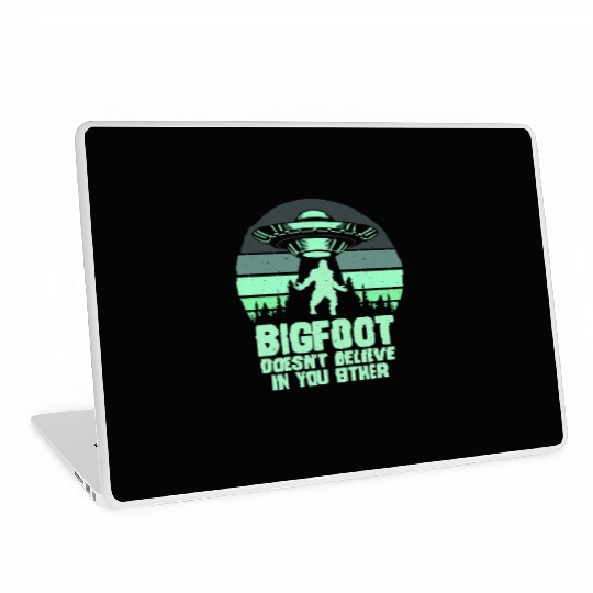 UFO-Bigfoot Yeti Sasquatch Laptop Skins