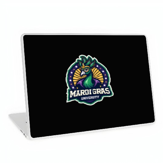 Mardi Gras University Peacock Women's Mardi Gras Laptop Skins