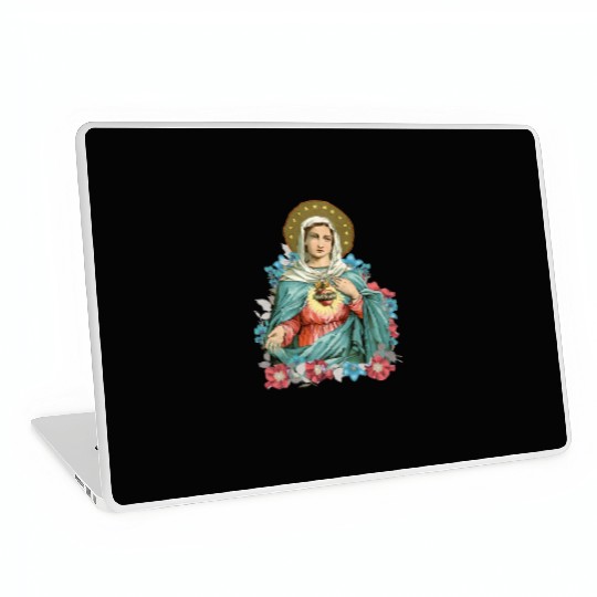 Immaculate Heart of Mary Blessed Mother Catholic Laptop Skins
