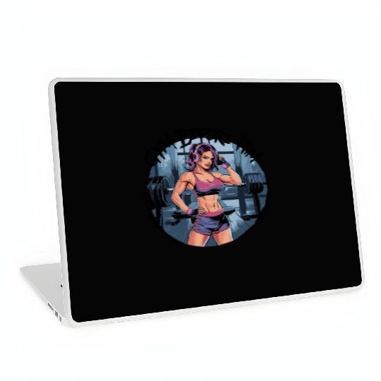 Gym Before Him for a Sporty women Laptop Skins