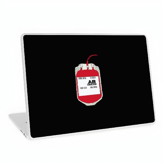 AB Negative Blood Bag Laptop Skins
