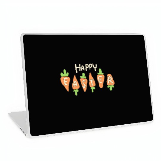Happy Easter Cute Carrot Laptop Skins
