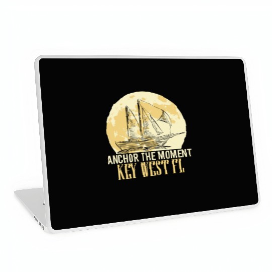 Florida ANCHOR THE MOMENT KEY-WEST, FL Laptop Skins