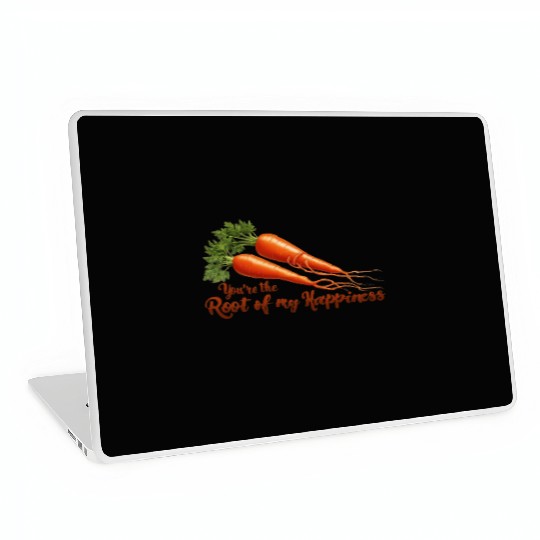 Root of My Happiness – Cute Carrot Pun Laptop Skins