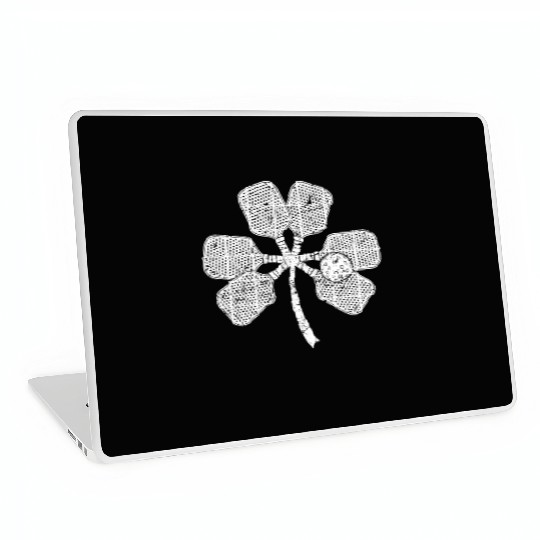 Pickleball Lucky St Patricks Day Shamrock Irish Laptop Skins